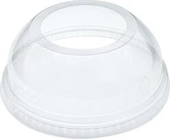 Dart DLW626 Clear Lid PET 626 Dome With Ex Lg Hole (Case Of 1000), 20 Oz