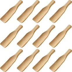 Mini Wooden Spoons Feed Spoons Scoop Sugar Salt Tea Leaf Milk Powder Scale Teaspoons Measuring Scoop Seasoning Spoons (S-12)