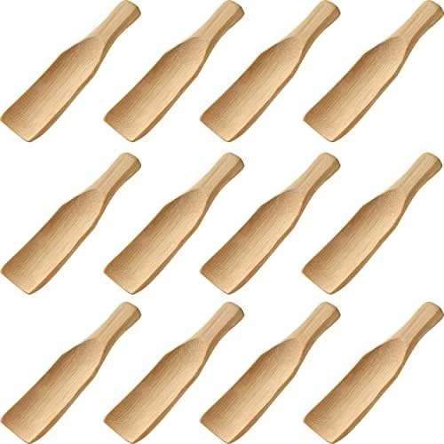 Mini Wooden Spoons Feed Spoons Scoop Sugar Salt Tea Leaf Milk Powder Scale Teaspoons Measuring Scoop Seasoning Spoons (S-12) 9 Mini Wooden Spoons Feed Spoons Scoop Sugar Salt Tea Leaf Milk Powder Scale Teaspoons Measuring Scoop Seasoning Spoons (S-12) - Image 9