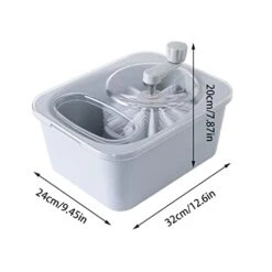 Washing Spinner Fruits | Fruit And Vegetable Washing Machine, Fruit Cleaning Device, Large Fruits Washing Spinner, 720 Degree Fruits Cleaning Spinner With Self-drain System (No Electricity Required) -Peugeot Shop 41EITgC6qbL