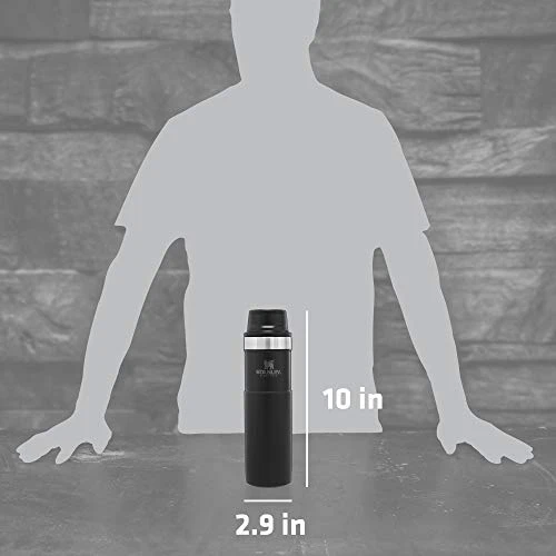 Stanley Classic Trigger Action Travel Mug 20 Oz –Leak Proof + Packable Hot & Cold Thermos – Double Wall Vacuum Insulated Tumbler For Coffee, Tea & Drinks – BPA Free Stainless-Steel Travel Cup 4 Stanley Classic Trigger Action Travel Mug 20 Oz –Leak Proof + Packable Hot & Cold Thermos – Double Wall Vacuum Insulated Tumbler For Coffee, Tea & Drinks – BPA Free Stainless-Steel Travel Cup - Image 4