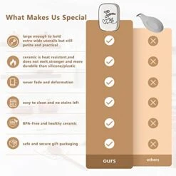 Spoon Rest For Stove Top, Stove Spoon Holder Ceramic For Countertop, Funny Spoon Me White Spoon Rest For Kitchen Counter, 1pcs 11 Spoon Rest For Stove Top, Stove Spoon Holder Ceramic For Countertop, Funny Spoon Me White Spoon Rest For Kitchen Counter, 1pcs -Peugeot Shop 41EQJbM6TJL