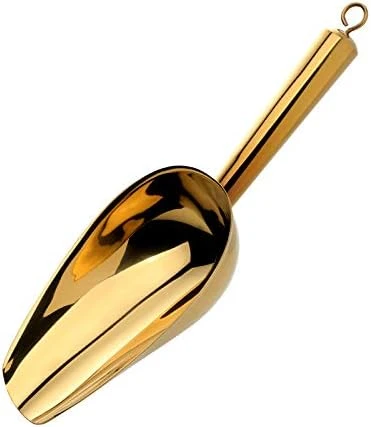 Stainless Steel Ice Scoop, Thickened Metal Food Candy Scoop For Kitchen Bar Party Wedding, Heavy Duty, Mirror Finish - Rose Gold 6 Stainless Steel Ice Scoop, Thickened Metal Food Candy Scoop For Kitchen Bar Party Wedding, Heavy Duty, Mirror Finish - Rose Gold - Image 6