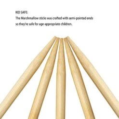 Bamboo Marshmallow Roasting Sticks With 30 Inch 5mm Thick Extra Long Heavy Duty Wooden Skewers,Roaster Barbecue S'Mores Skewers Hot Dog Forks For Camping,Party,Kebab Sausage(60 Pcs) 10 Bamboo Marshmallow Roasting Sticks With 30 Inch 5mm Thick Extra Long Heavy Duty Wooden Skewers,Roaster Barbecue S'Mores Skewers Hot Dog Forks For Camping,Party,Kebab Sausage(60 Pcs) -Peugeot Shop 41ETeQaiMXL