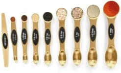 Magnetic Measuring Spoons Set Stainless Steel With Leveler,Multicolors Measuring Cups And Spoon Set Kitchen Gadgets Apartment Essentials Fits In Spice Jars,Stackable Metal Tablespoon Spoon For Baking -Peugeot Shop 41EdFwhOLFL. AC
