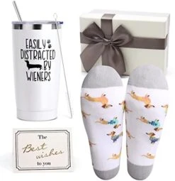 Dachshund Gifts For Women,20 OZ Wine Tumble Gifts For Dog Mom, Unique Gifts Idea Basket Box With Novelty Socks For Veterinarian,Animal Rescue,Dog Lover Funny Gag Gifts For New Puppy Baby Owners -Peugeot Shop 41EdnNpZt1L. AC
