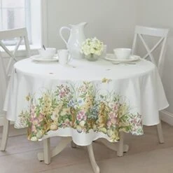 Ming Bunnies Fabric Easter Tablecloth, Spillproof Indoor/Outdoor Spring And Easter Table Cloth (Blooming Bunnies, 60" X 120" Rectangular) -Peugeot Shop 41Ejsp9SqnL. AC