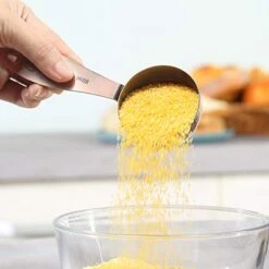 Copper Measuring Cups And Spoons Set, Stainless Steel 10 Piece Set, Stackable 5 Measuring Cups And 5 Measuring Spoons With 2 Rings, Antique Copper Plated 10 Copper Measuring Cups And Spoons Set, Stainless Steel 10 Piece Set, Stackable 5 Measuring Cups And 5 Measuring Spoons With 2 Rings, Antique Copper Plated -Peugeot Shop 41EqPVT5QCL