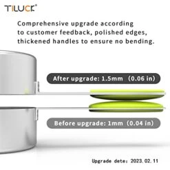 Measuring Cups And Magnetic Measuring Spoons Set, 7 Stainless Steel Measuring Cups, 6 Double-sided Stainless Steel Measuring Spoons & 1 Leveler (color-2) -Peugeot Shop 41Eso6yr5qL