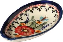 Spoon Rest From Zaklady Ceramiczne Boleslawiec 1015-149 Art Unikat Signature Pattern