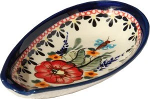 Spoon Rest From Zaklady Ceramiczne Boleslawiec 1015-149 Art Unikat Signature Pattern 1 Spoon Rest From Zaklady Ceramiczne Boleslawiec 1015-149 Art Unikat Signature Pattern
