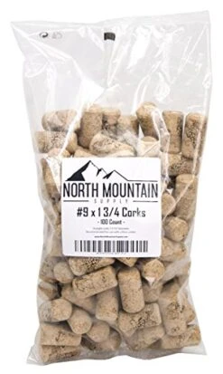 - NMS Amorim Grape #9 #9 Premium Natural Agglomerated Corks 15/16" X 1 3/4" - Bag Of 100