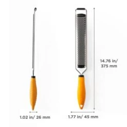 PRO Lemon Zester & Heavy Duty Cheese Grater & Vegetable Grater — Parmesan Cheese Lemon, Garlic, Nutmeg, Chocolate, Fruits, Vegetables, Ginger Grater - Cheese Shredder & Stainless Steel Grater