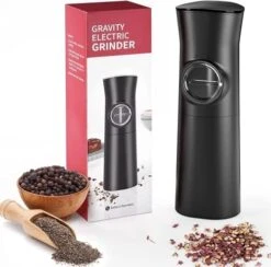 Electric Salt And Pepper Mill Set, Gravity Sensing Automatic Salt And Pepper Grinder Set With Rechargeable Base, Large Capacity Black Pepper Grinder Refillable (USB Type-C Charging Grinder Set) -Peugeot Shop 41F7t3b2WRL. AC