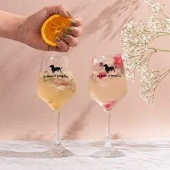 Dachshund Gifts Set With 2 Dachshund Wine Glasses And Weenie Dog Ice Cube Tray, Perfect For The Weiner Dog Lover - Gift Box (Black) 9 Dachshund Gifts Set With 2 Dachshund Wine Glasses And Weenie Dog Ice Cube Tray, Perfect For The Weiner Dog Lover - Gift Box (Black) -Peugeot Shop 41FGGXodPOL