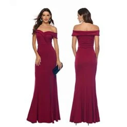 Clearance!Women's Sexy Party Dress - Ladies Casual Shoulder Screen Slim Fit Perspective Wedding Dress -Peugeot Shop 41FGiZys8qL