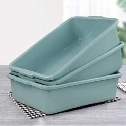 Hespapa 13L Wash Tub Basin, Mint Green Utility Commercial Bus Tub Box, 4 Packs 9 Hespapa 13L Wash Tub Basin, Mint Green Utility Commercial Bus Tub Box, 4 Packs -Peugeot Shop 41FRBCQkUGL