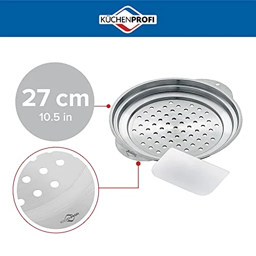 Küchenprofi Spaetzle Lid And Scraper, Stainless-Steel Dumpling Maker And Spaetzle Noodle Maker 2 Küchenprofi Spaetzle Lid And Scraper, Stainless-Steel Dumpling Maker And Spaetzle Noodle Maker - Image 2