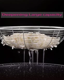 MENI Kitchen Stainless Steel Spider Strainer For Frying Cooking Utensil With 5.4" Wooden Handle,Skimmer Spoon For Hot Pot, Fritters, Noodles, Spaghetti 8 MENI Kitchen Stainless Steel Spider Strainer For Frying Cooking Utensil With 5.4" Wooden Handle,Skimmer Spoon For Hot Pot, Fritters, Noodles, Spaghetti -Peugeot Shop 41FRlLfdHqL