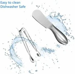 Spreader Knife Set,6-Piece Cheese And Butter Spreader Knives,Mini Serving Tongs,Stainless Steel Multipurpose Butter Knives 9 Spreader Knife Set,6-Piece Cheese And Butter Spreader Knives,Mini Serving Tongs,Stainless Steel Multipurpose Butter Knives -Peugeot Shop 41FSfMZr1rL