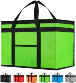 Home 3XL Insulated Bag For Food Delivery & Grocery Shopping With Zippered Top, Black (1 Pack) 26 Home 3XL Insulated Bag For Food Delivery & Grocery Shopping With Zippered Top, Black (1 Pack) -Peugeot Shop 41FTva3f4L. AC