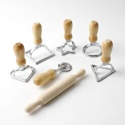 Avioli Cutter Stamp Mold Set, 7 Pcs, 4 Inch, With Cutter And Wooden Rolling Pin (regular Style) -Peugeot Shop 41FdYl9OJCL. AC