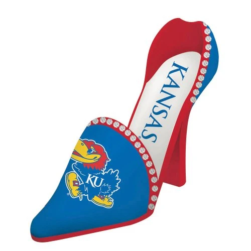 Kansas Jayhawks Wine Shoe Bottle Holder 1 Kansas Jayhawks Wine Shoe Bottle Holder