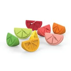 TrueZoo Citrus Wine Glass Charms And Glass Drink Markers - Fruit Wine Accessories - Multi Color Set Of 8 -Peugeot Shop 41FkGfLDZVL