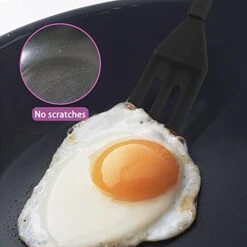 LAND 2 Pcs Mini Spatula Serving Spatula Flexible Nonstick Silicone Heat-Resistant Cookie Spatula Slotted Spatula For Flip Egg In Small Frying Pan Cookie Batter Cookware Cooking Baking(Red And Black) 8 LAND 2 Pcs Mini Spatula Serving Spatula Flexible Nonstick Silicone Heat-Resistant Cookie Spatula Slotted Spatula For Flip Egg In Small Frying Pan Cookie Batter Cookware Cooking Baking(Red And Black) -Peugeot Shop 41FkKVA1u9L