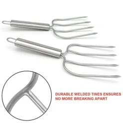 Stainless Steel Turkey & Roast Lifters, Set Of 2 - Turkey And Poultry Lifters Roaster Poultry Forks Great For Thanksgiving, Transfer Turkey Or Ham Easily -Peugeot Shop 41Fmzn7Us1L