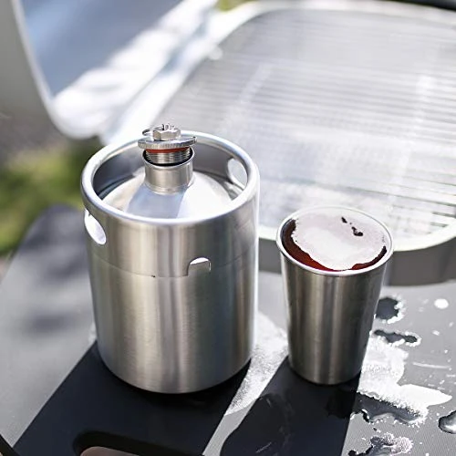 TMCRAFT 64OZ Stainless Steel Mini Keg, Portable Beer Growler With Exhaust Valve Designed Cap To Keep Beverage Fresh. 3 TMCRAFT 64OZ Stainless Steel Mini Keg, Portable Beer Growler With Exhaust Valve Designed Cap To Keep Beverage Fresh. - Image 3