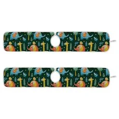 Kcldeci 2 Pack Faucet Mat Splash Guard For Kitchen Sink,Elephants Giraffe Bird Palm 23x5 Inch Faucet Handle Drip Catcher Tray Absorbent Mat Fast Dry Mat For Kitchen, Bathroom -Peugeot Shop 41G5XHOHzyL