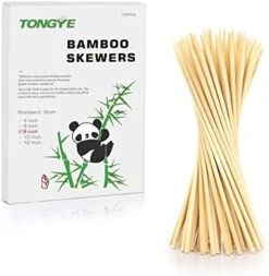 [200 PCS] 6 Inch Bamboo Skewers, Premium Wooden Skewers Without Splinters, Skewers For Grilling, BBQ, Appetizer, Fruit Kabobs, Chocolate Fountain, Cocktail Toothpicks, And Food Skewer Sticks. -Peugeot Shop 41GATGqDq L. AC