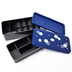 Japanese Traditional Rabbit Blossom Bento Box Set - Square 2 Tier Bento Box, Rice Ball Press, Bento Bag (Blue) 9 Japanese Traditional Rabbit Blossom Bento Box Set - Square 2 Tier Bento Box, Rice Ball Press, Bento Bag (Blue) -Peugeot Shop 41GBNAWTs1L