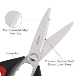 Kitchen Scissors Heavy Duty, 8.5 Inch Dishwasher Safe Ultra Sharp Premium Heavy Duty Kitchen Shears, Multi Purpose Cooking Scissors Stainless Steel -Peugeot Shop 41GGDeq4WfL