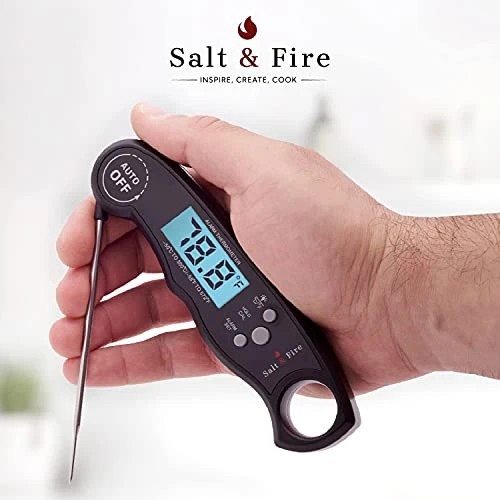 Digital Instant Read Meat Thermometer For Grill And Cooking - 2 In 1 Accurate BBQ Temperature Probe With Alarm Function And Backlit LCD Screen - Includes A Wired Oven Safe Meat Thermometer Probe 6 Digital Instant Read Meat Thermometer For Grill And Cooking - 2 In 1 Accurate BBQ Temperature Probe With Alarm Function And Backlit LCD Screen - Includes A Wired Oven Safe Meat Thermometer Probe - Image 6