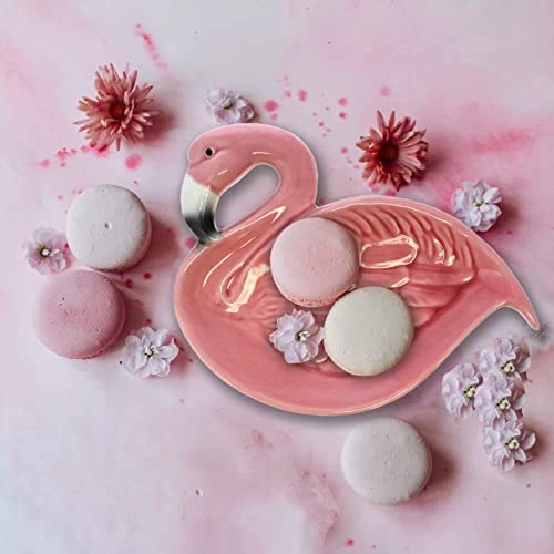 Flamingo Gift Set Salt & Pepper Shakers And Ceramic Flamingo Dish 2 Flamingo Gift Set Salt & Pepper Shakers And Ceramic Flamingo Dish - Image 2