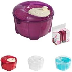 Mabel Home Salad Spinner, Salad Tosser And Mixer, 5,5 Quart, Vegetable Spinner -EXTRA Salt&Pepper Shaker Inc. (Red) -Peugeot Shop 41GSOGnUjNL. AC