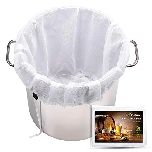 Brew Bags Reusable 3 Pack, Extra Large 26"x22" Fine Mesh Strainer Bag For Home Brewing Hops Grains Wine Beer Making Drawstring Straining Brew In A Bag 1 Brew Bags Reusable 3 Pack, Extra Large 26"x22" Fine Mesh Strainer Bag For Home Brewing Hops Grains Wine Beer Making Drawstring Straining Brew In A Bag