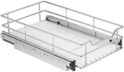 CUISINART 17" Sliding Cabinet Organizer, Chrome Finish 4 CUISINART 17" Sliding Cabinet Organizer, Chrome Finish - Image 4