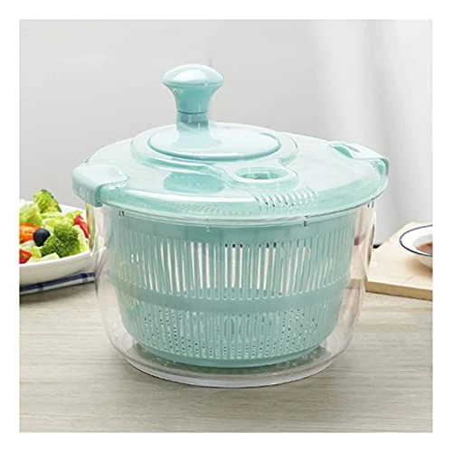 HEIMP Dryer Salad Spinner With Handle, Manual Salad Spinner, With Bowl To Wash, Dry, Lettuce, Vegetables, Fruit Drain Dishwasher Safe Kitchen Slicer 1 HEIMP Dryer Salad Spinner With Handle, Manual Salad Spinner, With Bowl To Wash, Dry, Lettuce, Vegetables, Fruit Drain Dishwasher Safe Kitchen Slicer