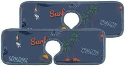 15" Microfiber Cloth Kitchen Faucet Absorbent Mat Splash Guard Drip Water Catcher Countertop Drying Protector Pads Faucet Behind For Bedroom Farmhouse Summer Time 2PCS -Peugeot Shop 41GZNpBu4cL. AC