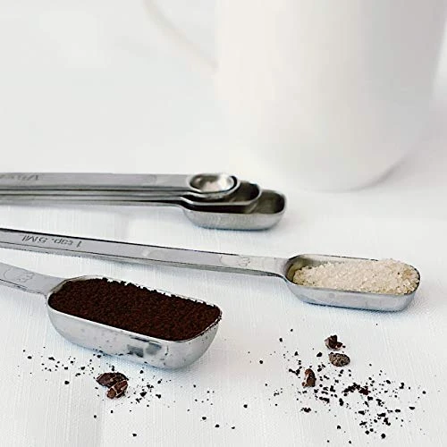 Professional Quality Stainless Steel Measuring Cups And Spoons Set - 13 Piece Measuring Cups And Measuring Spoons Set - Liquid Or Dry Ingredients - Stackable For Easy Storage 3 Professional Quality Stainless Steel Measuring Cups And Spoons Set - 13 Piece Measuring Cups And Measuring Spoons Set - Liquid Or Dry Ingredients - Stackable For Easy Storage - Image 3