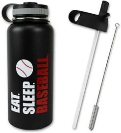 Water Bottle Baseball Softball Tumbler 32 Oz Gift For Mom Men Flask Sports Travel Waterbottle, Stainless Steel, Vacuum Insulated, Water Cold For 24, Hot For 12 Hours -Peugeot Shop 41Gje0SsiRL. AC