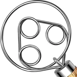 TEEVEA Danish Dough Whisk Stainless Steel Dough Whisk Dutch Style Bread Dough Hand Mixer Wooden Handle Kitchen Baking Tools Bread Making Tools And Supplies -Peugeot Shop 41Gn0nHjB L. AC