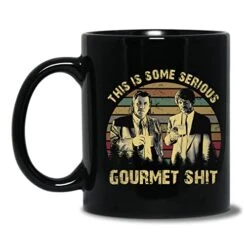 This Is Serious Vintage Ceramic Coffee Mug Tea Cup (Black, 15oz)