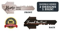 Real Estate Social Media Testimonial Photo Prop Signs - Great For Instagram, Twitter & Facebook (2 Pack, Key - Sold/Key Time AND Key - Found The One/Home Sweet Home) -Peugeot Shop 41GtpGzxfyL