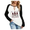 Pullover Sweatshirts For Women Fall Crew Neck Sweatshirts Long Sleeve Fashion Christmas Print Pullover Top Streetwear