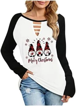 Pullover Sweatshirts For Women Fall Crew Neck Sweatshirts Long Sleeve Fashion Christmas Print Pullover Top Streetwear -Peugeot Shop 41GzoZEk5AL. AC