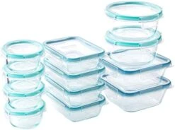 Total Solution 24-Pc Glass Food Storage Container Set With Plastic Lids, 4-Cup, 2-Cup & 1-Cup Meal Prep Containers, BPA-Free Lids With 4 Locking Tabs, Microwave, Dishwasher, And Freezer Safe -Peugeot Shop 41GzrqfPhS. AC